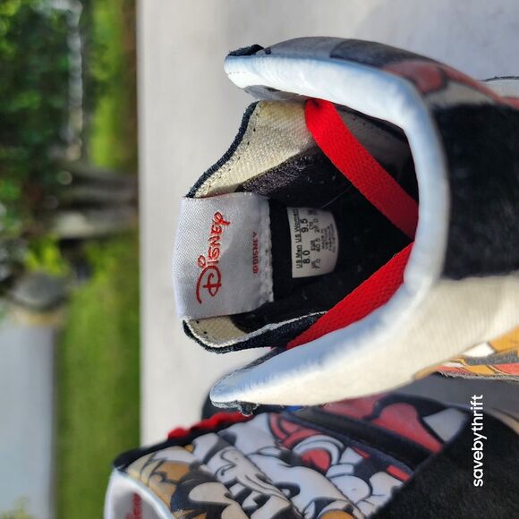 VANS SK8-HI USED‎ SIZE 8 DISNEY MICKEY AND FRIENDS BLACK BEIGE - Picture 12 of 12